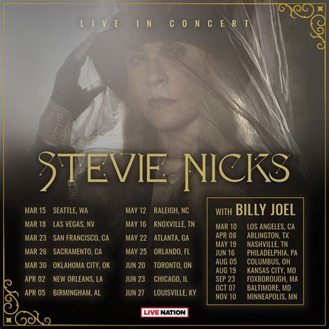 stevie nicks live 2024 tour tickets